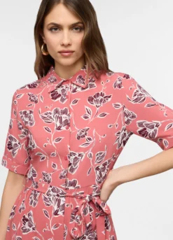 Abito chemisier in pura viscosa donna