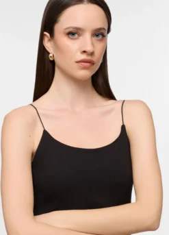 Abito corto fitted in cotone stretch donna