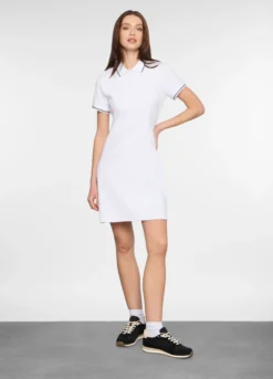 Abito corto in costina stretch donna