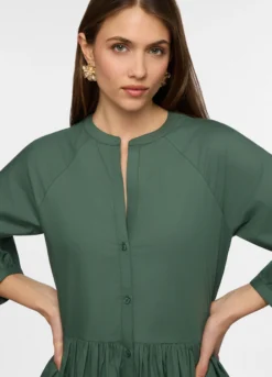 Abito corto in popeline donna