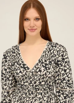 Abito corto in puro cotone donna