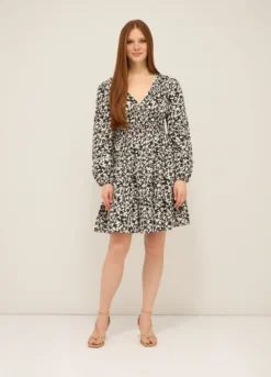 Abito corto in puro cotone donna