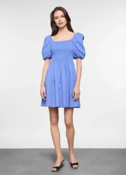 Abito corto in puro cotone donna