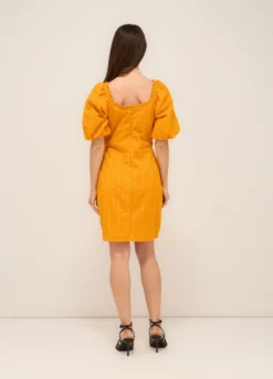 Abito corto in puro cotone sangallo donna