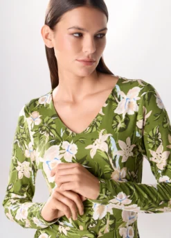 Abito corto in viscosa stretch donna