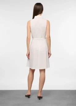 Abito corto misto lino donna