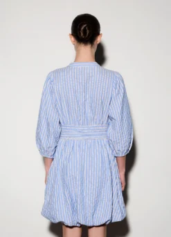 Abito corto regular fit in puro cotone donna