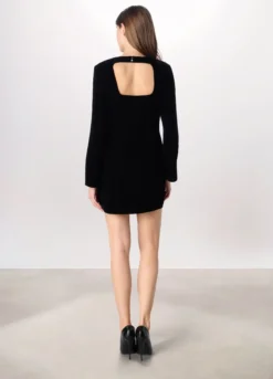 Abito corto velour donna