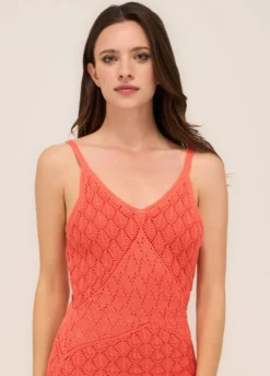 Abito crochet in misto cotone donna