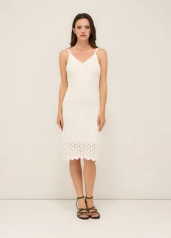 Abito crochet in misto cotone donna