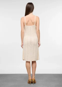 Abito fitted in maglia misto viscosa donna