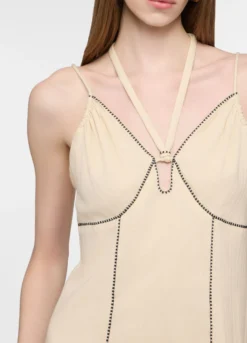 Abito fitted in puro cotone donna