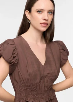 Abito fitted misto viscosa donna