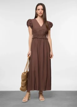 Abito fitted misto viscosa donna