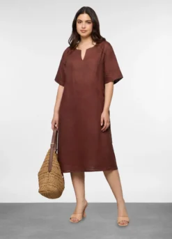 Abito in puro lino donna curvy