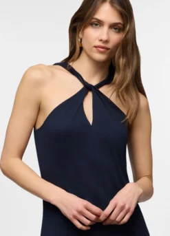 Abito lungo con cut out donna
