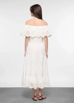 Abito lungo fit regular in puro cotone donna