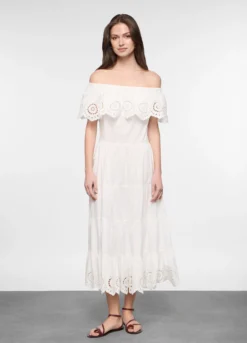 Abito lungo fit regular in puro cotone donna