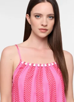 Abito lungo Fitted in puro cotone donna