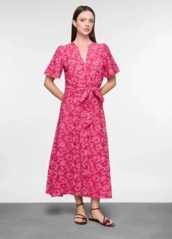 Abito lungo Fitted misto viscosa donna