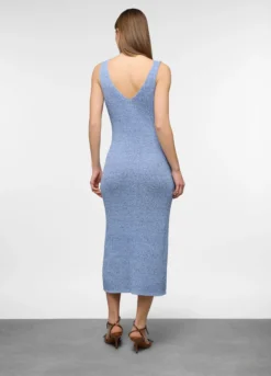 Abito lungo fitted tricot donna