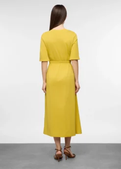 Abito lungo in jersey di cotone stretch donna