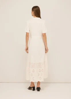 Abito lungo in jersey di puro cotone donna