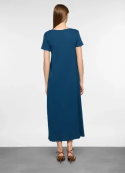 Abito lungo in jersey slub donna