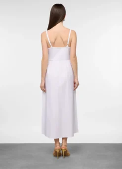 Abito lungo in popeline di puro donna