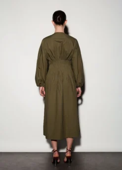 Abito lungo in popeline donna