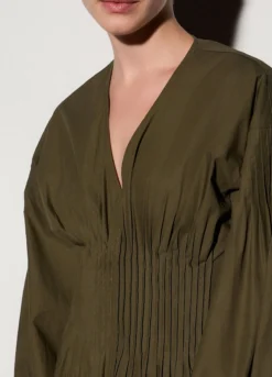 Abito lungo in popeline donna
