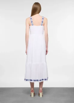 Abito lungo in puro cotone donna