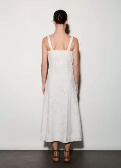Abito lungo misto lino donna