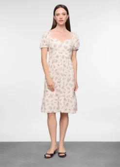 Abito misto lino donna