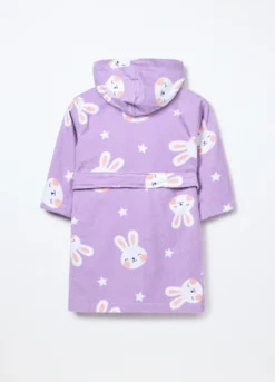 Accappatoio in puro cotone velour bambina