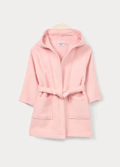 Accappatoio waffle di puro cotone neonata