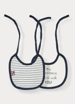 Bavaglini in interlock di puro cotone neonato