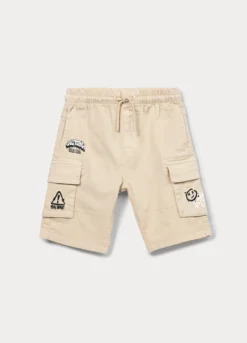 Bermuda cargo in twill di puro cotone bambino