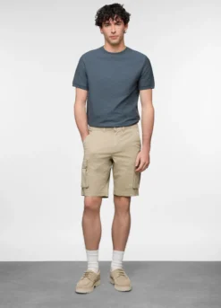 Bermuda cargo in cotone stretch uomo