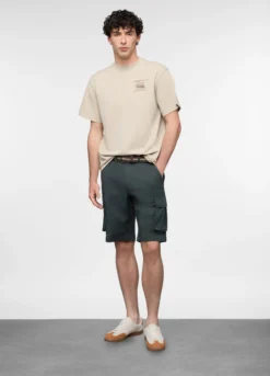 Bermuda cargo in cotone stretch uomo
