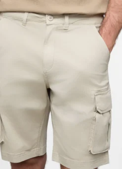 Bermuda cargo in cotone stretch uomo