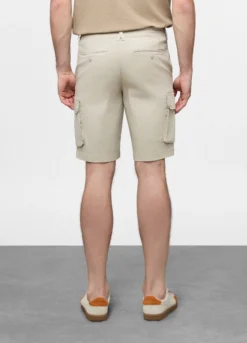 Bermuda cargo in cotone stretch uomo