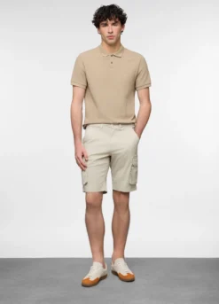 Bermuda cargo in cotone stretch uomo
