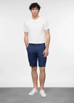 Bermuda cargo in lino uomo