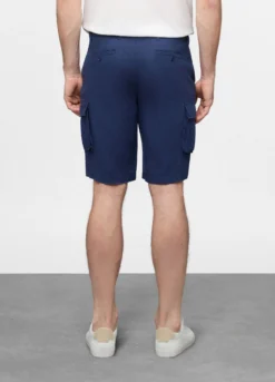 Bermuda cargo in lino uomo