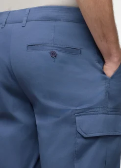 Bermuda cargo in twill di cotone uomo