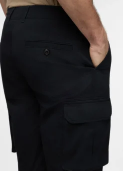 Bermuda cargo in twill di cotone uomo