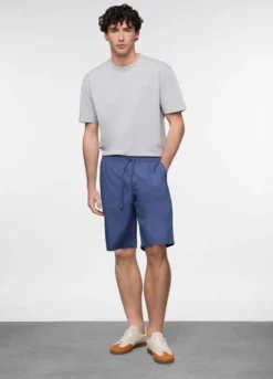 Bermuda chino in popeline misto cotone uomo