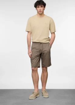 Bermuda chino in popeline misto cotone uomo
