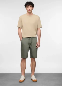 Bermuda chino in popeline misto cotone uomo